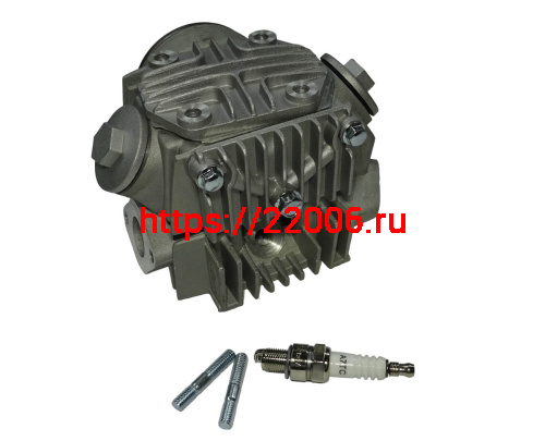 Головка цилиндра "Альфа, Zodiak" в сборе 47 мм (70см3) (клапана, распр., коромысло и т.д.)