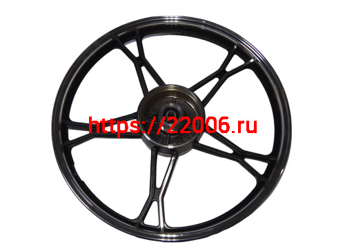 Обод 17" задний литой, барабан. тормоз 1,4-17  Альфа, VORTEX CITY (стандарт черный) (НАБОР)