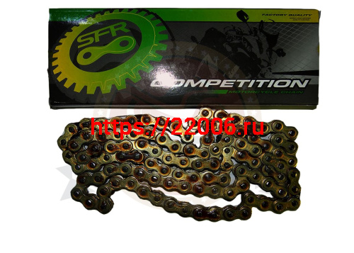 Цепь SFR (520) SFR -108 зв. приводная, цвет ЗОЛОТО (Falcon, Fighter)