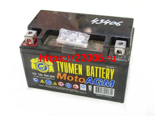 Аккумулятор 12В 7 А/ч, кислотный AGM (Тюмень 6МТС -7) (150х85х94) прямая полярность Аккумулятор 12В 7 А/ч, кислотный AGM (Тюмень 6МТС -7) (150х85х94) прямая полярность