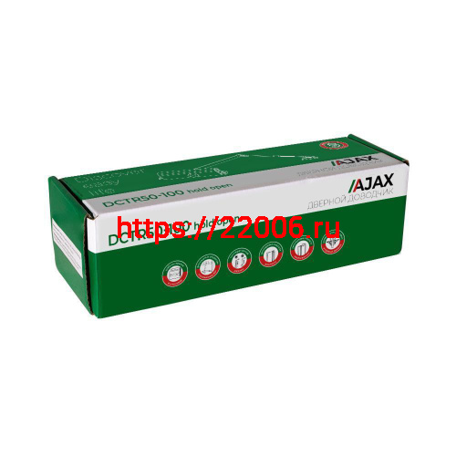 Доводчик Ajax (Аякс) дверной DCTR50-100 (TDR-100) 50-100кг WH белый фото 2 Доводчик Ajax (Аякс) дверной DCTR50-100 (TDR-100) 50-100кг WH белый фото 2