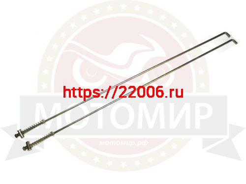 Тяга заднего тормоза Аякс в сборе с пружиной и гайкой НО