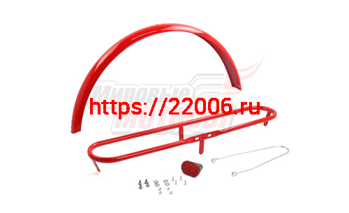 Крыло 24" металл. для велотрицикла заднее (цвет красный) Крыло 24" металл. для велотрицикла заднее (цвет красный)