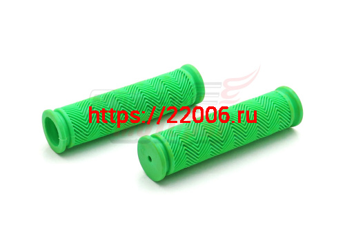Ручки руля вело 120мм (пара) силикон (зеленые) Ручки руля вело 120мм (пара) силикон (зеленые)