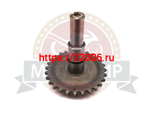 Звезда 28 зуб. ведомая в сборе с валом d22-30мм, шпонка 7мм, LIFAN 173-190F-R (23571) фото 2 Звезда 28 зуб. ведомая в сборе с валом d22-30мм, шпонка 7мм, LIFAN 173-190F-R (23571) фото 2