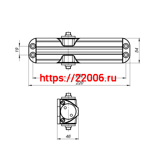 Доводчик Fuaro (Фуаро) дверной DC20-5/TS-68 BR до 110 кг (коричневый) фото 3 Доводчик Fuaro (Фуаро) дверной DC20-5/TS-68 BR до 110 кг (коричневый) фото 3