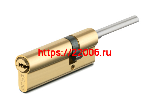 Цилиндровый механизм Kale kilit (Кале килит) под вертушку (дл.шток) 164 SX/76 (40+10+26) mm латунь 5 кл. Цилиндровый механизм Kale kilit (Кале килит) под вертушку (дл.шток) 164 SX/76 (40+10+26) mm латунь 5 кл.