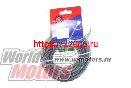 Леска триммерная (4,0*15м) DUAL (квадрат витой с сердечником) Леска триммерная (4,0*15м) DUAL (квадрат витой с сердечником)