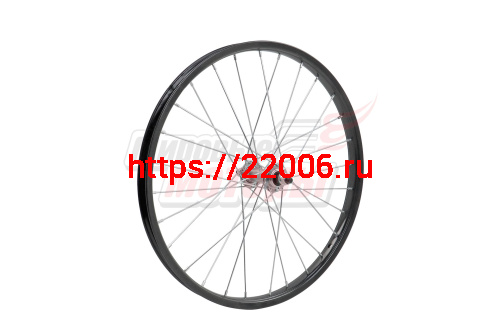 Обод 20" передний с втулкой, черный стальной