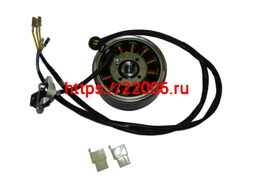 Зажигание LF163 FML-2MP в сборе с маховиком (E07-06 + F07-14) (12 кат., 5 проводов)