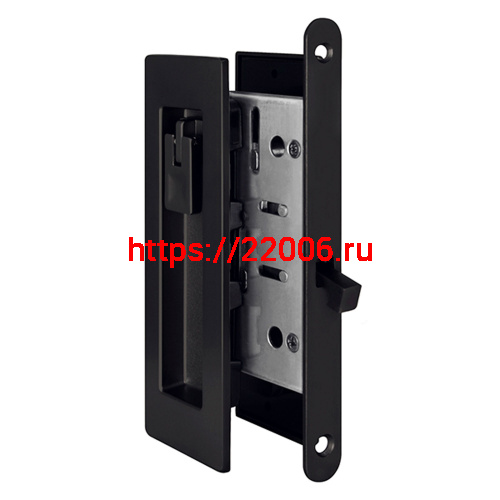 Защелка Armadillo (Армадилло) с ручками для раздвижных дверей SH.URB153.KIT011-BK (SH011 URB) BL-26 черный Защелка Armadillo (Армадилло) с ручками для раздвижных дверей SH.URB153.KIT011-BK (SH011 URB) BL-26 черный
