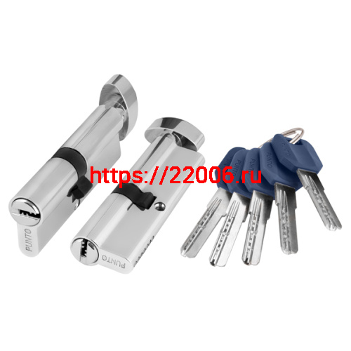 Цилиндровый Punto (Пунто) механизм (Z402/80) Z4002Knob80(30+10+40) с вертушкой CP хром