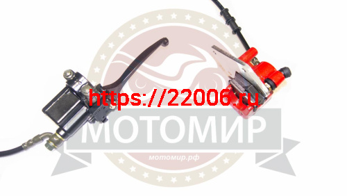 Гидравлика передняя в сборе Fighter125 (тормоз в сборе) посадочные 60 мм (L-1100mm, 1 поршень) фото 2 Гидравлика передняя в сборе Fighter125 (тормоз в сборе) посадочные 60 мм (L-1100mm, 1 поршень) фото 2