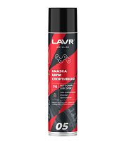 Смазка цепи LAVR МОТО красная, для мотоциклов Спортивная c PTFE, аэрозоль 290 мл. Ln7715