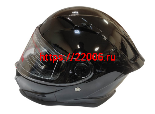 Шлем интеграл COBRA EC H153, черный глянцевый, с очками, размер M фото 4 Шлем интеграл COBRA EC H153, черный глянцевый, с очками, размер M фото 4