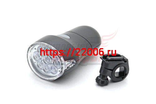 Фара вело передняя (бат.) JY-154A (9 диод.)