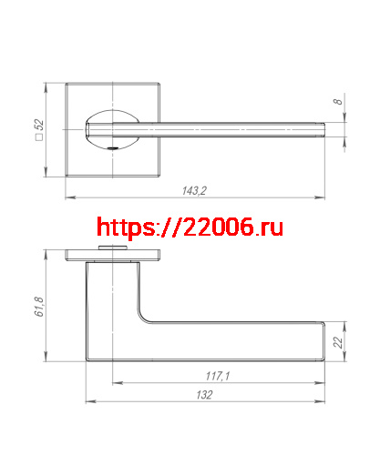 Ручка Punto (Пунто) раздельная K.ARC.Q52.MAIN SSG-39 сатин.золото ТРОСИК фото 3 Ручка Punto (Пунто) раздельная K.ARC.Q52.MAIN SSG-39 сатин.золото ТРОСИК фото 3