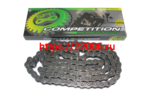 Цепь (428) SFR -112 зв. (Минск, Восход, аналог ПР12.7-18,2) (НАБОР) Цепь (428) SFR -112 зв. (Минск, Восход, аналог ПР12.7-18,2) (НАБОР)