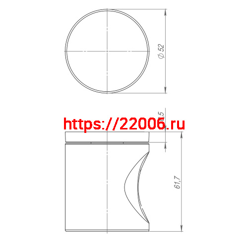 Ручка Armadillo (Армадилло) раздельная R.ART52.BALANCE BL-26 черный фото 4