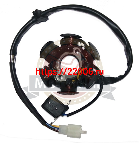 Зажигание 1P56 FMJ-2 голое (без маховика) (5+1) 5 проводов (Е7-6) фото 2 Зажигание 1P56 FMJ-2 голое (без маховика) (5+1) 5 проводов (Е7-6) фото 2