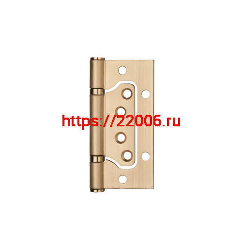 Петля Ajax (Аякс) универсальная без врезки IN4000W SSG (100/P-2B 100x2,3) сатин.золото фото 3