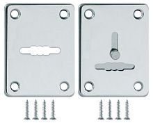 Накладка Fuaro (Фуаро) на сувальдный замок ESC.S-lift+S/K.set (ESC081/082) хром (2шт.)
