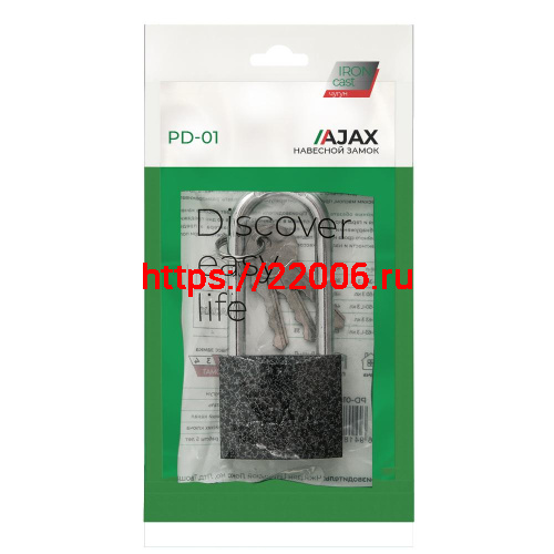 Замок Ajax (Аякс) навесной PD-0138-L (PD-01-38-L) 3 key англ. фото 2 Замок Ajax (Аякс) навесной PD-0138-L (PD-01-38-L) 3 key англ. фото 2