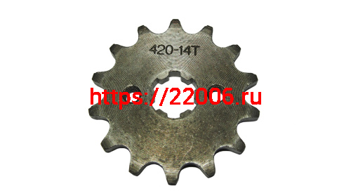 Звезда 14 зуб. (420) (d14-17, 2х30) цепи, ведущая ОВ-70 Zodiak, Монстр, Динго, Мустанг Звезда 14 зуб. (420) (d14-17, 2х30) цепи, ведущая ОВ-70 Zodiak, Монстр, Динго, Мустанг