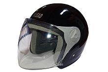 Шлем открытый "Safelead" HF-212 NEW DEEP BLUE, бургунди, черный, размер S