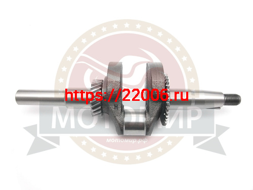 Коленвал 168F-2 (GX 200) в сборе (YT-GP-000289) 4,78мм с валом 20 мм фото 2