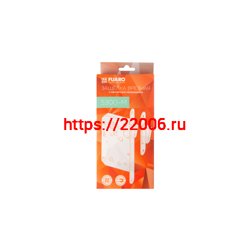 Защелка Fuaro (Фуаро) врезная MAGN5300-M-WС (5300-M-WC) WH белый фото 2 Защелка Fuaro (Фуаро) врезная MAGN5300-M-WС (5300-M-WC) WH белый фото 2