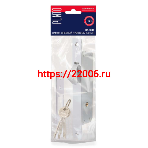 Замок Punto (Пунто) врезной крестообразный узкопрофильный METLR-201F (LR-201F) 3key CP хром фото 2 Замок Punto (Пунто) врезной крестообразный узкопрофильный METLR-201F (LR-201F) 3key CP хром фото 2