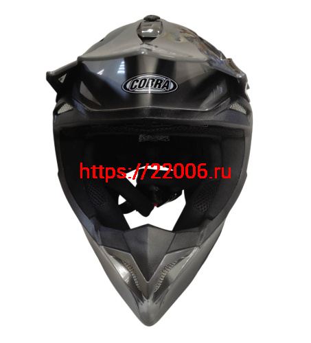 Шлем кроссовый COBRA EC H337, серый титан, размер M фото 2 Шлем кроссовый COBRA EC H337, серый титан, размер M фото 2