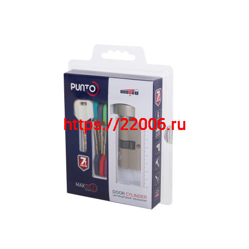 Цилиндровый Punto (Пунто) механизм MaxPro7002Knob65mm(25+10+30) SN никель 7key с вертушкой фото 3 Цилиндровый Punto (Пунто) механизм MaxPro7002Knob65mm(25+10+30) SN никель 7key с вертушкой фото 3
