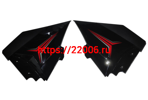 Облицовка двигателя DESTRA 250 задняя (компл 2 шт) (T20K010401F00100+Т20K010402F00100)