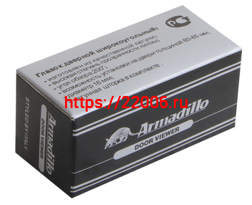 Глазок Armadillo (Армадилло) дверной, стеклянная оптика DVG1, 16/35х60 SG Мат. золото фото 2