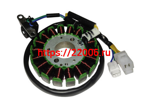 Зажигание 4х т GY6-180 1P62F WD180 голое (без маховика) 18 катушек (162.07.102) Зажигание 4х т GY6-180 1P62F WD180 голое (без маховика) 18 катушек (162.07.102)