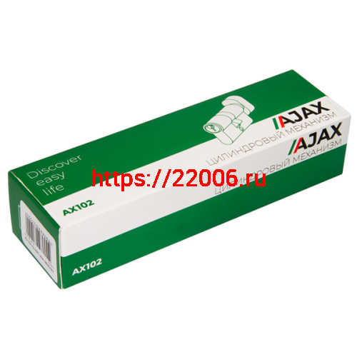 Цилиндровый Ajax (Аякс) механизм (AX102/70) AX1002Knob70 (30+10+30) PB латунь с вертушкой фото 2