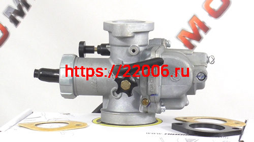 Карбюратор NIBBI Racing PE28FL (SP), реком.двиг. 50-100 см3 (вход/выход 29 и 49 мм)