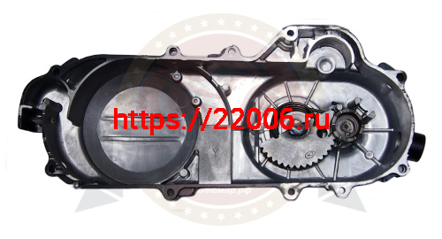 Крышка картера GY6-50 левая короткая 10" 400мм (вариатора FT50QT-4) с пусковым устройством фото 2 Крышка картера GY6-50 левая короткая 10" 400мм (вариатора FT50QT-4) с пусковым устройством фото 2
